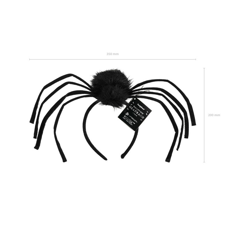 Spider Headband, 19x32 cm, Black Spider Headband, 19x32 cm, Black