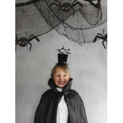 Cylinder Headband with Bats, 19x26 cm, Black Cylinder Headband with Bats, 19x26 cm, Black