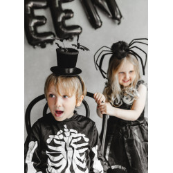 Cylinder Headband with Bats, 19x26 cm, Black Cylinder Headband with Bats, 19x26 cm, Black
