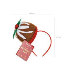 Cupcake with Mistletoe Headband, 19x19cm, mix Cupcake with Mistletoe Headband, 19x19cm, mix