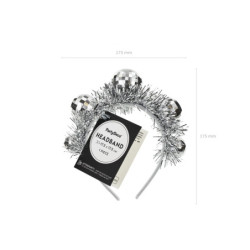 Disco Ball Headband, 17.5x17.5 cm, silver Disco Ball Headband, 17.5x17.5 cm, silver