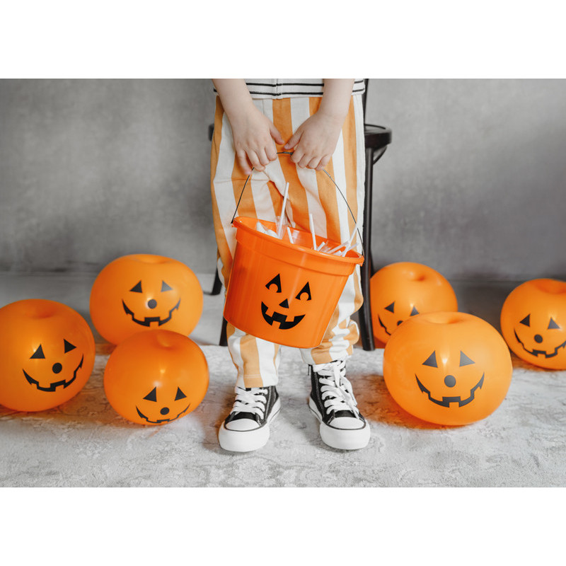 LED Light Up Pumpkin balloons, 25cm (1 pkt / 5 pc.) LED Light Up Pumpkin balloons, 25cm (1 pkt / 5 pc.)