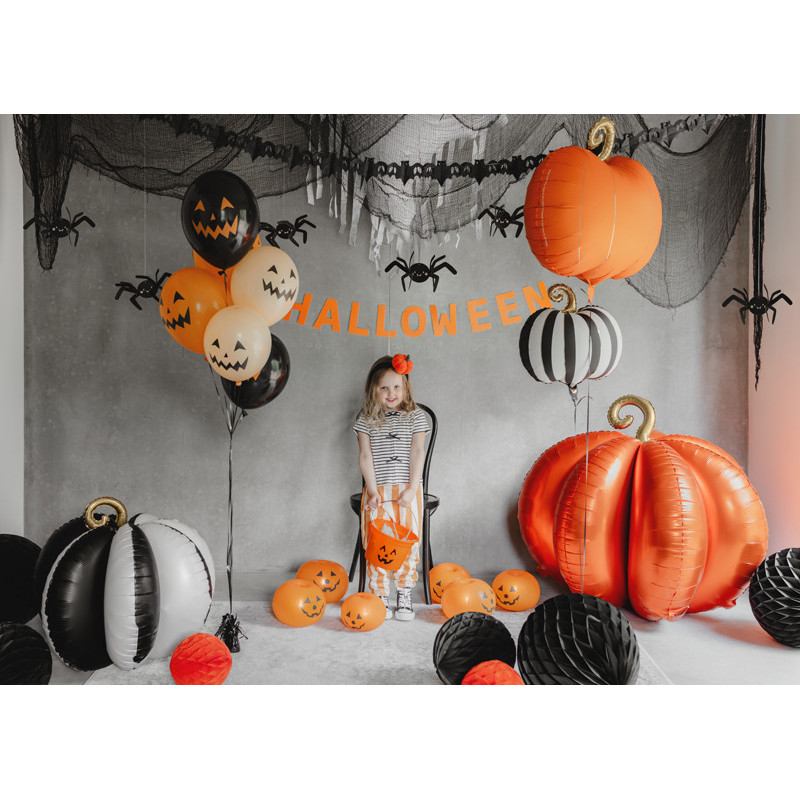 LED Light Up Pumpkin balloons, 25cm (1 pkt / 5 pc.) LED Light Up Pumpkin balloons, 25cm (1 pkt / 5 pc.)
