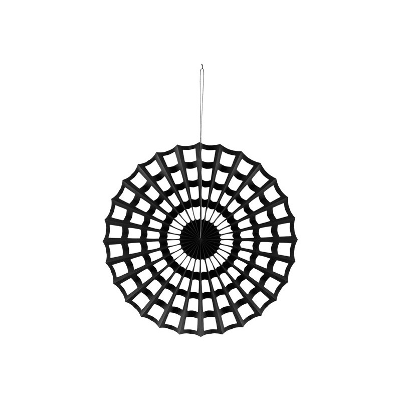 Decorative Rosette Spider Web, black, 50 cm Decorative Rosette Spider Web, black, 50 cm