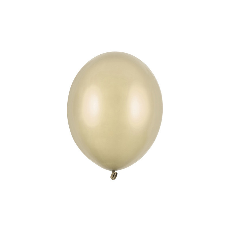 Strong Balloons 27 cm, Metallic Cold Gold (1 pkt / 100 pc.) Strong Balloons 27 cm, Metallic Cold Gold (1 pkt / 100 pc.)