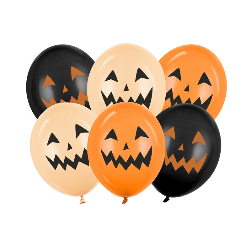 Balloons 30 cm, Pumpkins, mix (1 pkt / 6 pc.) Balloons 30 cm, Pumpkins, mix (1 pkt / 6 pc.)