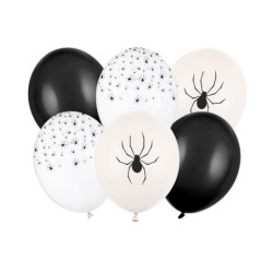Balloons 30 cm, Spiders, mix (1 pkt / 6 pc.) Balloons 30 cm, Spiders, mix (1 pkt / 6 pc.)