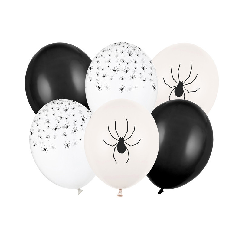 Balloons 30 cm, Spiders, mix (1 pkt / 6 pc.) Balloons 30 cm, Spiders, mix (1 pkt / 6 pc.)