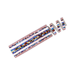Holographic Streamers, light pink, 3.8 m (1 pkt / 18 pc.) Holographic Streamers, light pink, 3.8 m (1 pkt / 18 pc.)