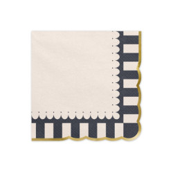Napkins with Gold Edge, 33x33, mix (1 pkt / 12 pc.) Napkins with Gold Edge, 33x33, mix (1 pkt / 12 pc.)