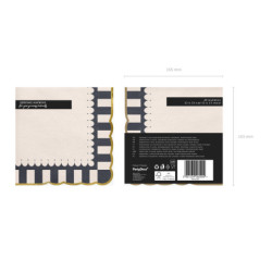 Napkins with Gold Edge, 33x33, mix (1 pkt / 12 pc.) Napkins with Gold Edge, 33x33, mix (1 pkt / 12 pc.)