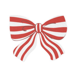 Striped Bow Napkins, 16x13 cm, mix (1 pkt / 12 pc.) Striped Bow Napkins, 16x13 cm, mix (1 pkt / 12 pc.)