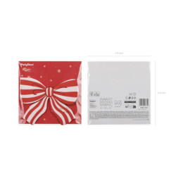 Striped Bow Napkins, 16x13 cm, mix (1 pkt / 12 pc.) Striped Bow Napkins, 16x13 cm, mix (1 pkt / 12 pc.)