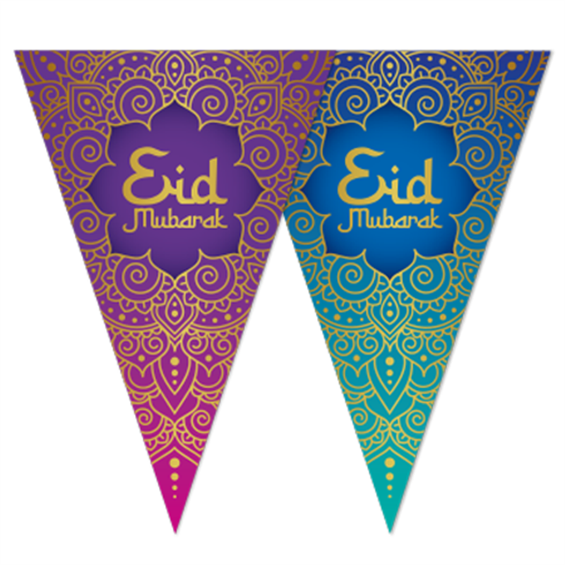 6 m Eid Mubarak Vimpelguirlande 6 m Eid Mubarak Vimpelguirlande