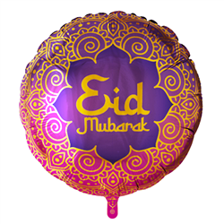 1 stk Folieballon Eid Mubarak 18" (45cm) 1 stk Folieballon Eid Mubarak 18" (45cm)