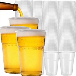 1000 stk. Genbrugelige Plastikglas 500 ml Transparent – Skånsom og stilfuld til enhver fest 1000 stk. Genbrugelige Plastikglas 500 ml Transparent – Skånsom og stilfuld til enhver fest