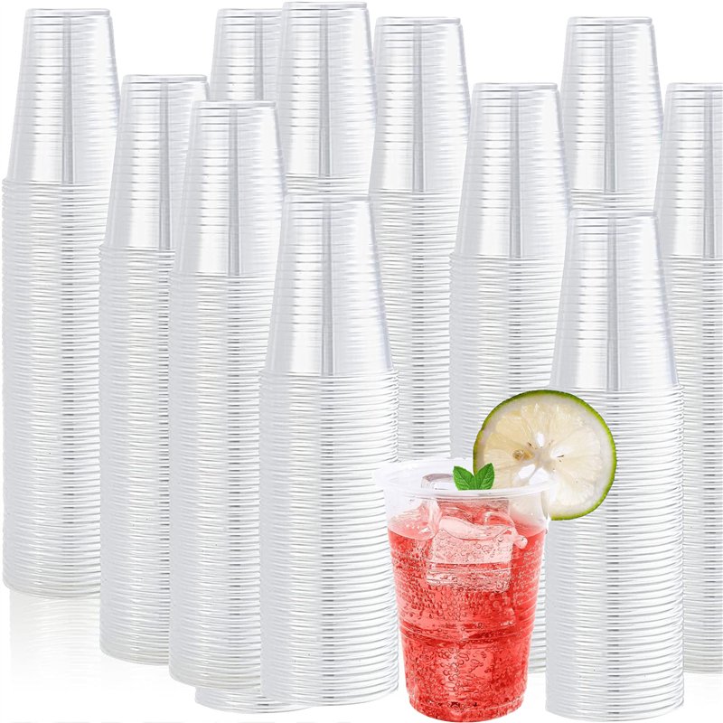 3000 stk. Genbrugelige Plastglas 220 ml Transparent – Praktisk og stilfuld til alle events