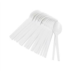 2000 stk. Engangsskeer hvid plastik - Genbrugelig og robust til alle begivenheder 2000 stk. Engangsskeer hvid plastik - Genbrugelig og robust til alle begivenheder
