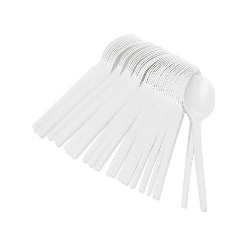 2000 stk. Engangsskeer hvid plastik - Genbrugelig og robust til alle begivenheder 2000 stk. Engangsskeer hvid plastik - Genbrugelig og robust til alle begivenheder