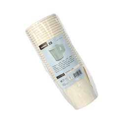 25 stk Papkrus med håndtag - Hvid Kaffebægre To-Go - 180ml, Perfekt til Kaffebarer 25 stk Papkrus med håndtag - Hvid Kaffebægre To-Go - 180ml, Perfekt til Kaffebarer
