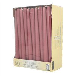 50 stk. Mørkerosa Stearinlys 25 cm – Skab ro og elegance til din fest 50 stk. Mørkerosa Stearinlys 25 cm – Skab ro og elegance til din fest
