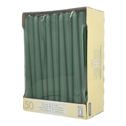 50 stk. Jadegrøn Stearinlys 25 cm – Skab ro og elegance til din fest 50 stk. Jadegrøn Stearinlys 25 cm – Skab ro og elegance til din fest