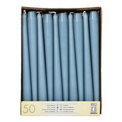 50 stk. Arktisk Blå Stearinlys 25 cm – Solskin og varme til enhver lejlighed 50 stk. Arktisk Blå Stearinlys 25 cm – Solskin og varme til enhver lejlighed