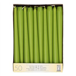 50 stk. Olivengrøn Stearinlys 25 cm – Tilfør elegance til enhver festlig lejlighed 50 stk. Olivengrøn Stearinlys 25 cm – Tilfør elegance til enhver festlig lejlighed