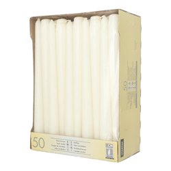 50 stk. Hvide Stearinlys 25 cm – Solskin og varme til enhver lejlighed 50 stk. Hvide Stearinlys 25 cm – Solskin og varme til enhver lejlighed