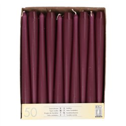 50 stk. Lilla Stearinlys 25 cm – Tilfør frisk energi til festen 50 stk. Lilla Stearinlys 25 cm – Tilfør frisk energi til festen