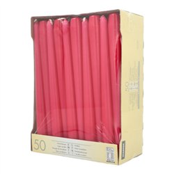 50 stk. Fuchsia Stearinlys 25 cm – Tilfør frisk energi til festen 50 stk. Fuchsia Stearinlys 25 cm – Tilfør frisk energi til festen