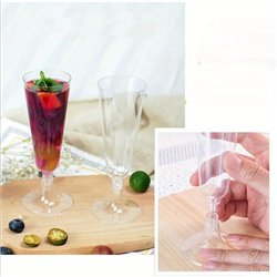 192 stk. Plastik Champagne Glas 150 ml Krystallinsk – Skål i stil til hver fest 192 stk. Plastik Champagne Glas 150 ml Krystallinsk – Skål i stil til hver fest