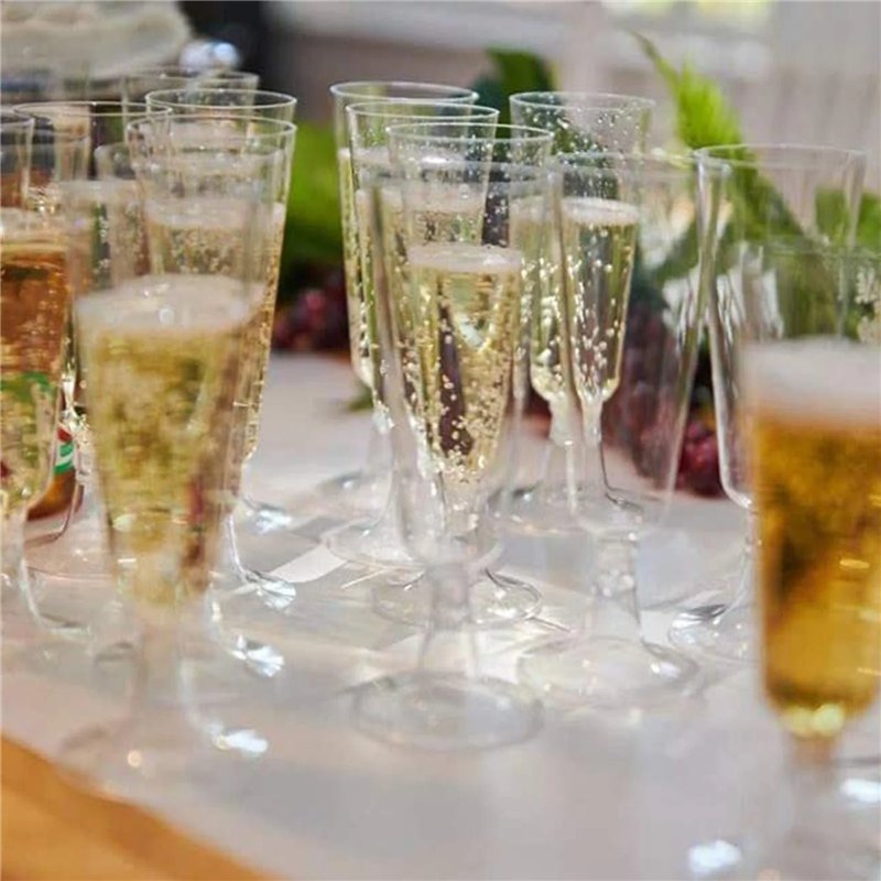192 stk. Plastik Champagne Glas 150 ml Krystallinsk – Skål i stil til hver fest 192 stk. Plastik Champagne Glas 150 ml Krystallinsk – Skål i stil til hver fest