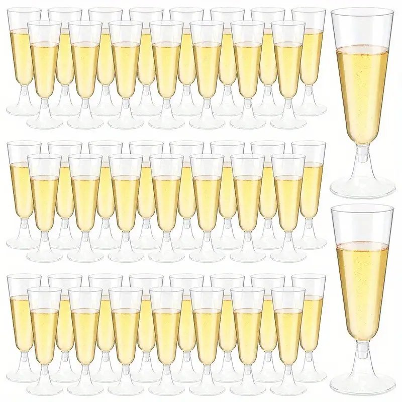 192 stk. Plastik Champagne Glas 150 ml Krystallinsk – Skål i stil til hver fest 192 stk. Plastik Champagne Glas 150 ml Krystallinsk – Skål i stil til hver fest