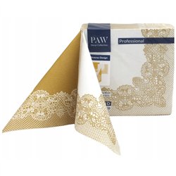 50 stk. Middagsservietter Hvid Airlaid 40x40 cm luksus guld og hvid design – Luksus til festbordet 50 stk. Middagsservietter Hvid Airlaid 40x40 cm luksus guld og hvid design – Luksus til festbordet