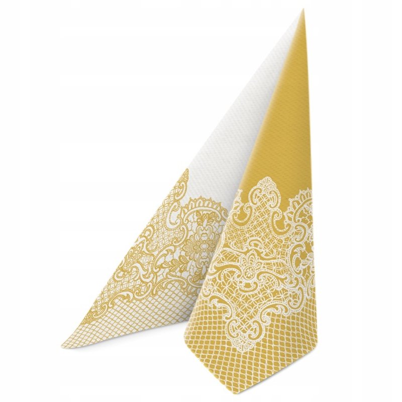 50 stk. Middagsservietter Hvid Airlaid 40x40 cm luksus guld og hvid design – Luksus til festbordet 50 stk. Middagsservietter Hvid Airlaid 40x40 cm luksus guld og hvid design – Luksus til festbordet