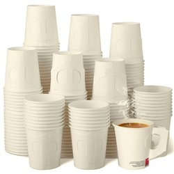 25 stk Papkrus med håndtag - Hvid Kaffebægre To-Go - 180ml, Perfekt til Kaffebarer 25 stk Papkrus med håndtag - Hvid Kaffebægre To-Go - 180ml, Perfekt til Kaffebarer
