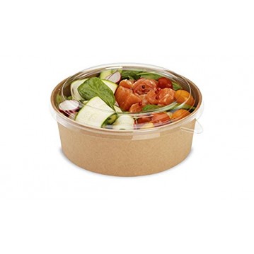50 stk Låg til salatskåle transparent Ø185mm - Stabelbar 50 stk Låg til salatskåle transparent Ø185mm - Stabelbar