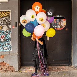 8 stk. Halloween balloner 30 cm farvemix – Unik feststemning 8 stk. Halloween balloner 30 cm farvemix – Unik feststemning