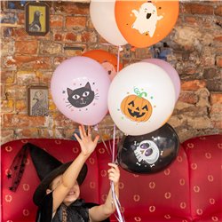 8 stk. Halloween balloner 30 cm farvemix – Unik feststemning 8 stk. Halloween balloner 30 cm farvemix – Unik feststemning