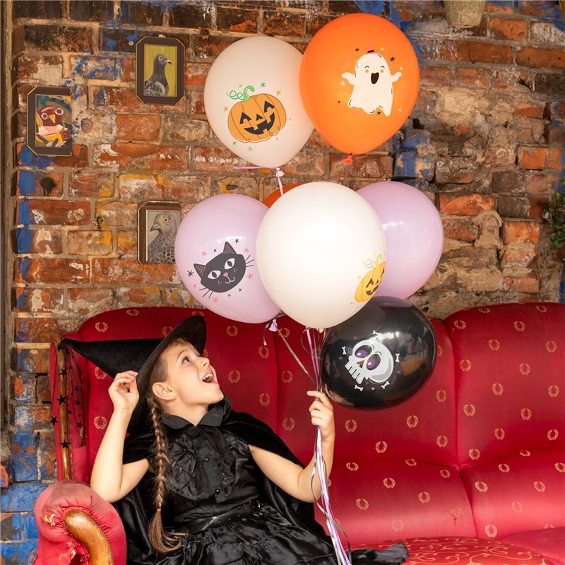 8 stk. Halloween balloner 30 cm farvemix – Unik feststemning 8 stk. Halloween balloner 30 cm farvemix – Unik feststemning