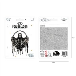 Dødsfolieballon med kæder Halloween 118 x 150 cm – Skræmmende Mega Folieballon Dødsfolieballon med kæder Halloween 118 x 150 cm – Skræmmende Mega Folieballon