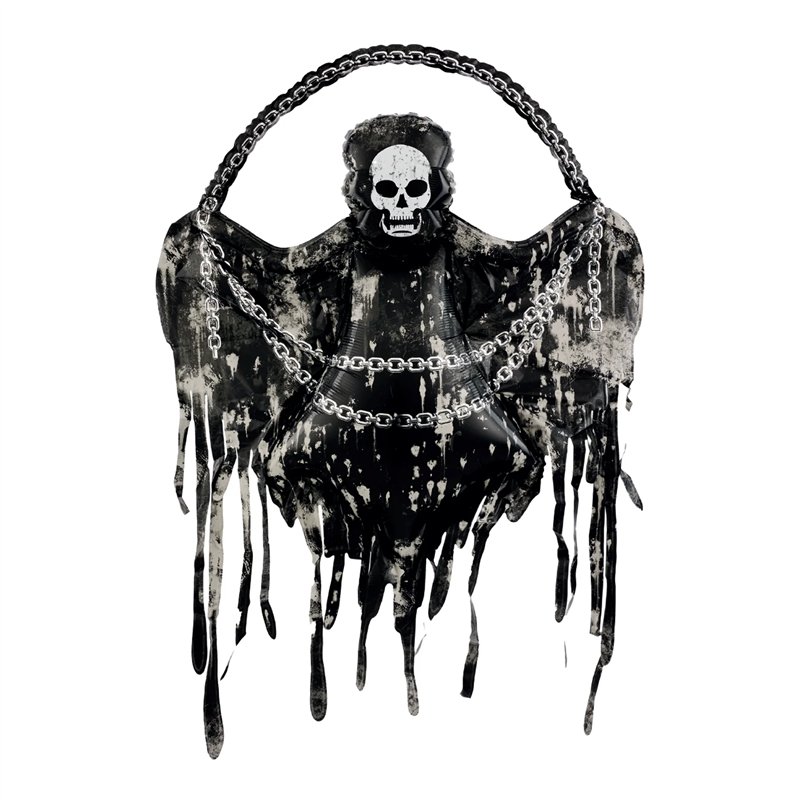 Dødsfolieballon med kæder Halloween 118 x 150 cm – Skræmmende Mega Folieballon Dødsfolieballon med kæder Halloween 118 x 150 cm – Skræmmende Mega Folieballon