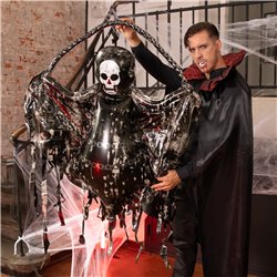 Dødsfolieballon med kæder Halloween 118 x 150 cm – Skræmmende Mega Folieballon Dødsfolieballon med kæder Halloween 118 x 150 cm – Skræmmende Mega Folieballon