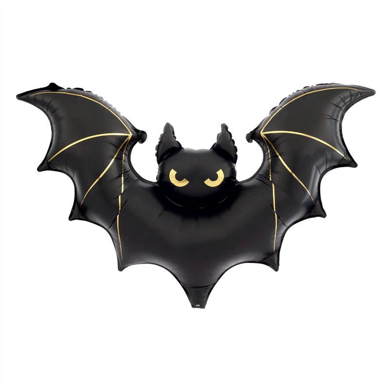 Folieballon Flagermus Sort 85x150 cm Halloween – Unik blikfang til (u)hyggelig fest Folieballon Flagermus Sort 85x150 cm Halloween – Unik blikfang til (u)hyggelig fest