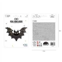 Folieballon Flagermus Sort 85x150 cm Halloween – Unik blikfang til (u)hyggelig fest Folieballon Flagermus Sort 85x150 cm Halloween – Unik blikfang til (u)hyggelig fest