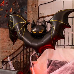 Folieballon Flagermus Sort 85x150 cm Halloween – Unik blikfang til (u)hyggelig fest Folieballon Flagermus Sort 85x150 cm Halloween – Unik blikfang til (u)hyggelig fest