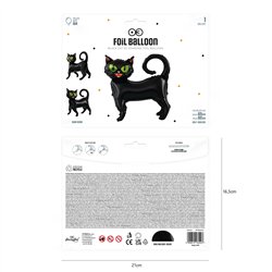 Folieballon Sort Kat 62x65 cm Halloween – Unik dekoration, der skaber uhyggelig stemning Folieballon Sort Kat 62x65 cm Halloween – Unik dekoration, der skaber uhyggelig stemning