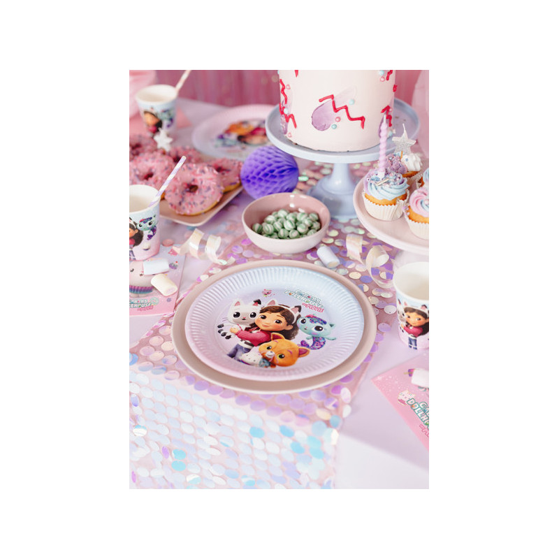Paper plates Gabby's Dollhouse, mix, 23 cm (1 pkt / 6 pc.) Paper plates Gabby's Dollhouse, mix, 23 cm (1 pkt / 6 pc.)