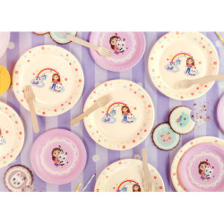 Paper plates Gabby's Dollhouse, mix, 23 cm (1 pkt / 6 pc.) Paper plates Gabby's Dollhouse, mix, 23 cm (1 pkt / 6 pc.)